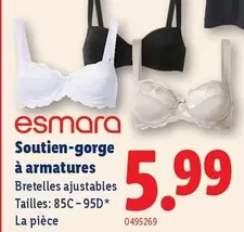 Soutien-gorge à armatures