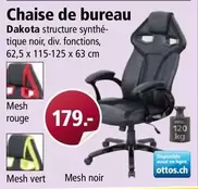 Chaise de bureau Dakota