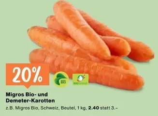 Bio- und Demeter-Karotten