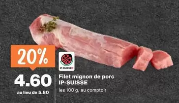 Filet mignon de porc