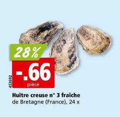 Huître creuse n° 3 fraîche