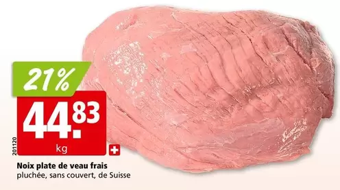 Couvert - Noix plate de veau frais