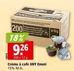 Crème à café UHT