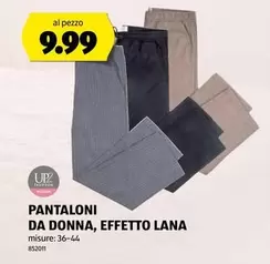 PANTALONI DA DONNA, EFFETTO LANA