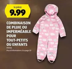 COMBINAISON DE PLUIE OU IMPERMÉABLE POUR TOUT-PETITS OU ENFANTS