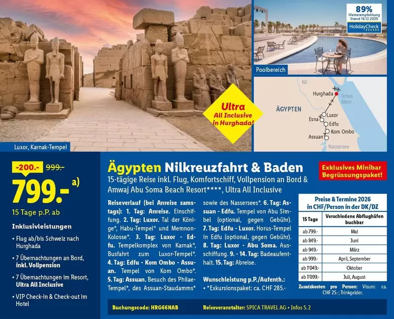 Ag - Nilkreuzfahrt & Baden