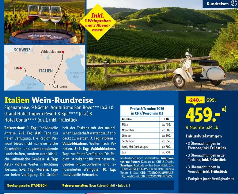 Italien Wein-Rundreise