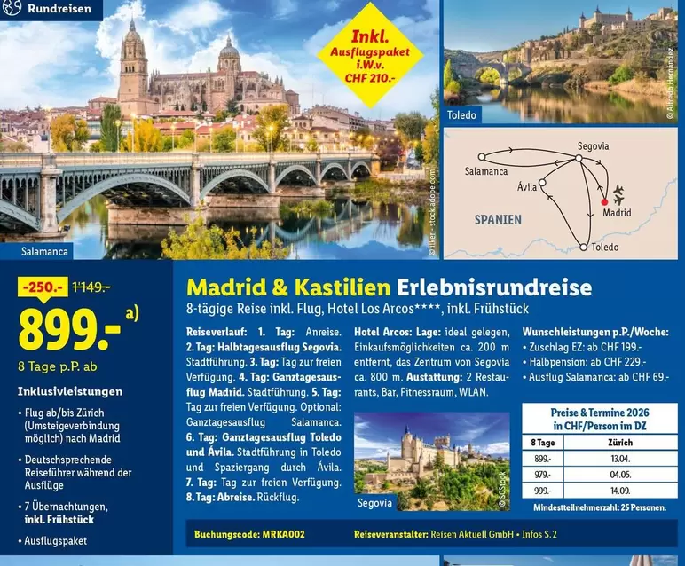 Madrid & Kastilien Erlebnisrundreise