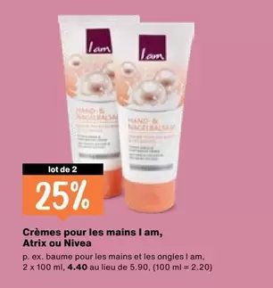 Nivea - Crèmes pour les mains, Atrix ou