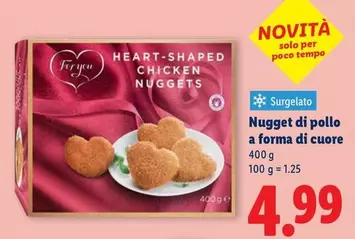 Cuore - Nugget di pollo a forma di cuore