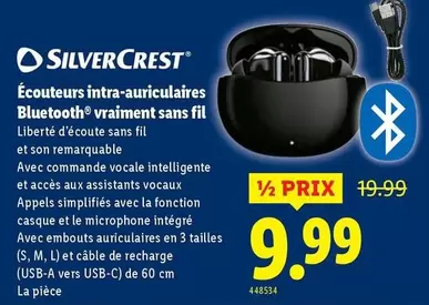 Écouteurs intra-auriculaires Bluetooth® vraiment sans fil