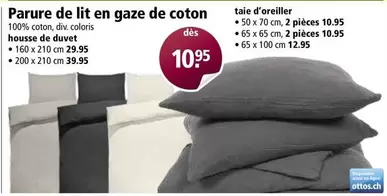 Duvet - Parure de lit en gaze de coton