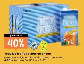Ice Tea cultes en brique