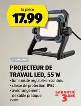 PROJECTEUR DE TRAVAIL LED, 55 W