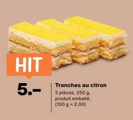 Tranches au citron