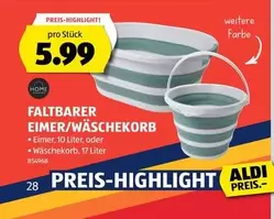 FALTBARER EIMER/WÄSCHEKORB