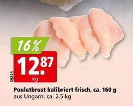 Pouletbrust kalibriert frisch
