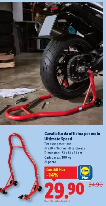 Cavalletto da officina per mots Ultimate Speed