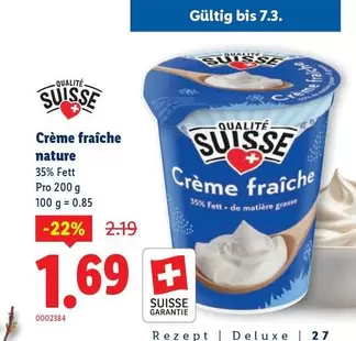 Crème fraîche nature