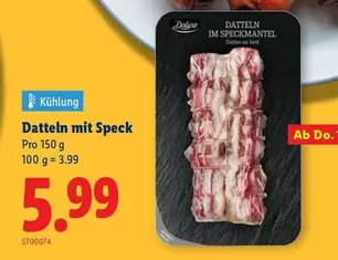 Datteln mit Speck