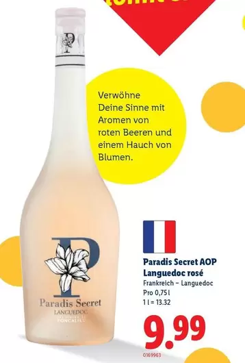 Paradis Secret AOP Languedoc rosé