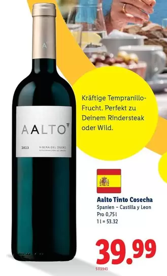 Aalto Tinto Cosecha
