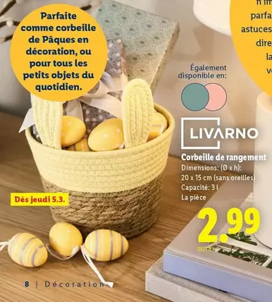 Corbeille de rangement