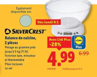 Balance -  de cuisine, 2 pièces