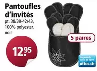 Pantoufles d'invités