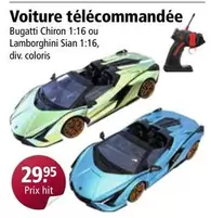 Bugatti Chiron 1:16 ou Lamborghini Sian 1:16