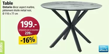 Ontario décor aspect marbre