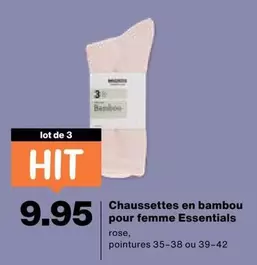 Femme - Chaussettes en bambou pour femme Essentials