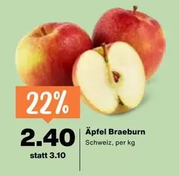 Äpfel Braeburn