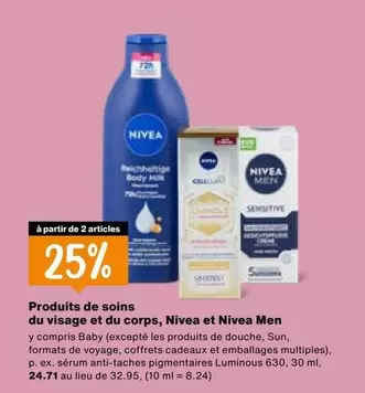 Nivea - Produits de soins du visage et du corps