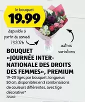 Inter - BOUQUET «JOURNÉE INTER-NATIONALE DES DROITS DES FEMMES», PREMIUM