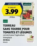 TERREAU SANS TOURBE POUR TOMATES ET LÉGUMES