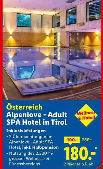 Alpenlove - Adult SPA Hotel in Tirol