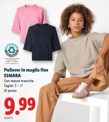 Pullover in maglia fine