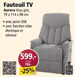 Fauteuil TV Aurora