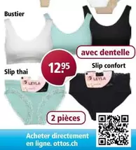 Bustier, Slip thai, Slip confort