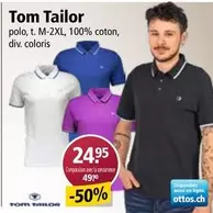 polo, t. M-2XL, 100% coton, div. coloris