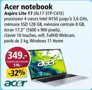 Acer - Aspire Lite 17 (AL17-31P-C41E)