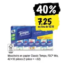 Mouchoirs en papier Classic , FSC® Mix, 42