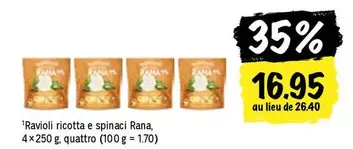 Ravioli ricotta e spinaci