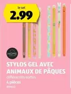 STYLOS GEL AVEC ANIMAUX DE PÂQUES