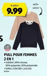 PULL POUR FEMMES 2 EN 1