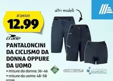 PANTALONCINI DA CICLISMO DA DONNA OPPURE DA UOMO