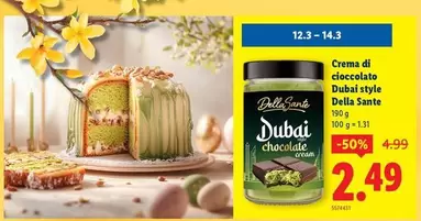 Crema di cioccolato Dubai style