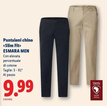 Pantaloni chino «Slim Fit»