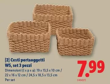 Cesti portaoggetti